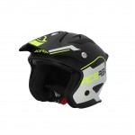 Casco jet ACERBIS Aria Black Fluo Yellow - Micasco.es - Tu tienda de cascos de moto