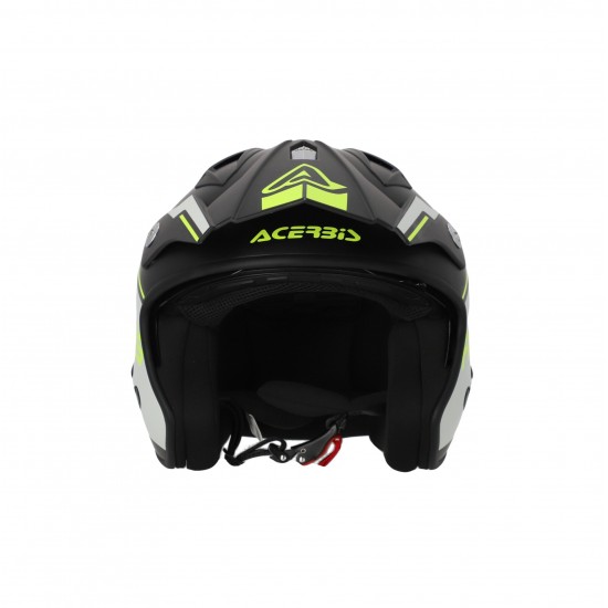 Casco jet ACERBIS Aria Black Fluo Yellow - Micasco.es - Tu tienda de cascos de moto