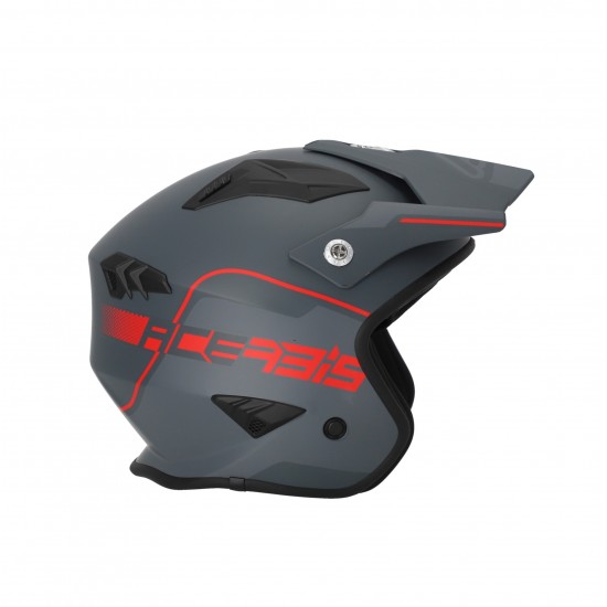 Casco jet ACERBIS Aria Grey Red - Micasco.es - Tu tienda de cascos de moto