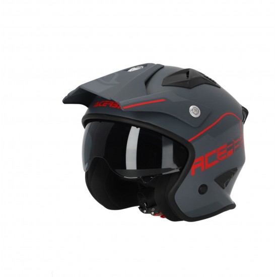 Casco jet ACERBIS Aria Grey Red - Micasco.es - Tu tienda de cascos de moto