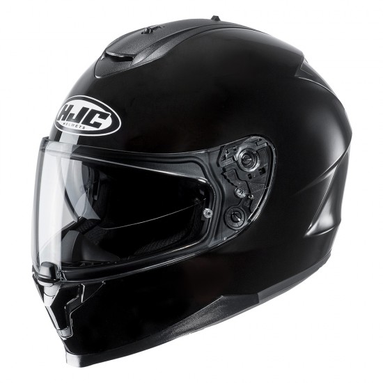 Casco integral HJC C70 Solid Negro Metálico - Micasco.es - Tu tienda de cascos de moto