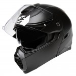 Casco modular HJC C80 Solid Negro Semi Mate - Micasco.es - Tu tienda de cascos de moto