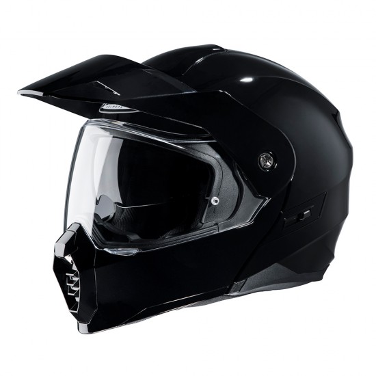 Casco modular HJC C80 Solid Negro Metálico - Micasco.es - Tu tienda de cascos de moto