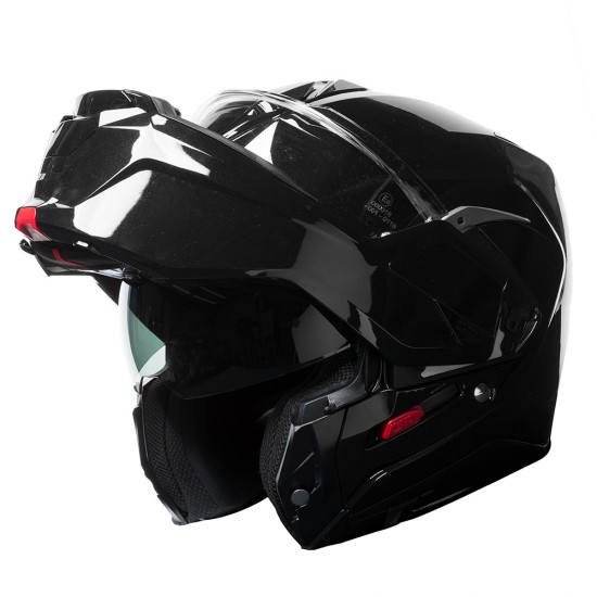 Casco modular HJC i100 Solid Negro Metálico - Micasco.es - Tu tienda de cascos de moto