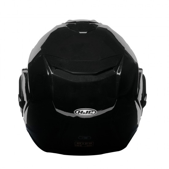 Casco modular HJC i100 Solid Negro Metálico - Micasco.es - Tu tienda de cascos de moto