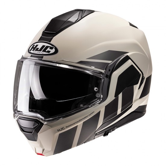 Casco modular HJC i100 Beis MC9SF - Micasco.es - Tu tienda de cascos de moto