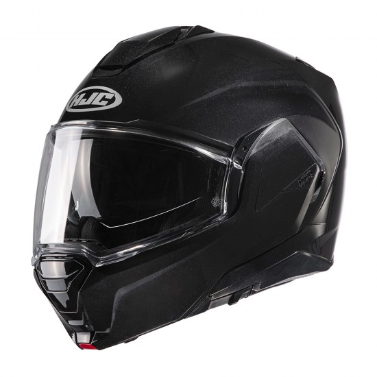 Casco modular HJC i100 Solid Negro Metálico - Micasco.es - Tu tienda de cascos de moto