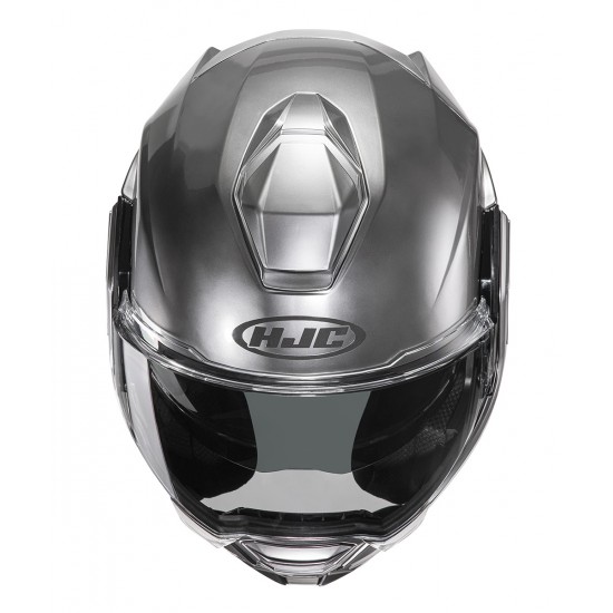 Casco modular HJC i100 Solid Hyper Silver - Micasco.es - Tu tienda de cascos de moto