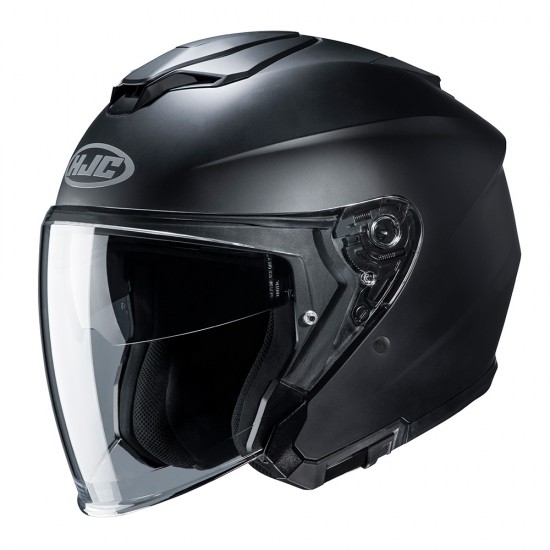 Casco jet HJC i30 Solid Negro Semi-Mate - Micasco.es - Tu tienda de cascos de moto