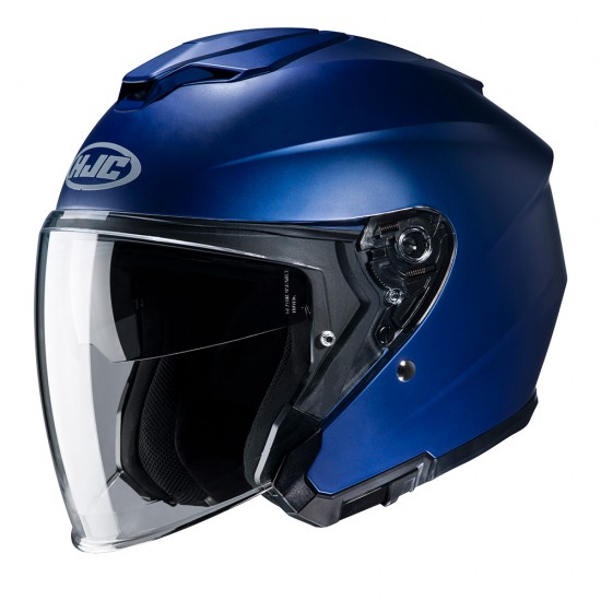 Casco jet HJC i30 Solid Azul Metálico Semi-Mate - Micasco.es - Tu tienda de cascos de moto