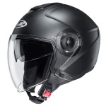 Casco jet HJC i40 Solid Negro Semi-Mate - Micasco.es - Tu tienda de cascos de moto