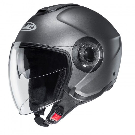 Casco jet HJC i40 Solid Titanio Semi-Mate - Micasco.es - Tu tienda de cascos de moto