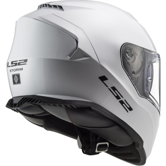 Casco integral LS2 FF800 Storm II Solid White - Micasco.es - Tu tienda de cascos de moto