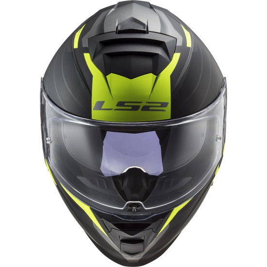 Casco integral LS2 FF800 Storm II Nerve Matt Black HV Yellow - Micasco.es - Tu tienda de cascos de moto