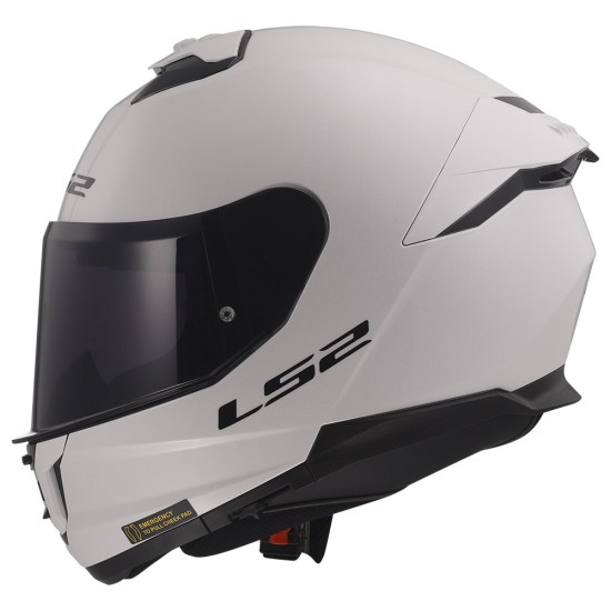 Casco integral LS2 FF808 Stream EVO II Solid White - Micasco.es - Tu tienda de cascos de moto