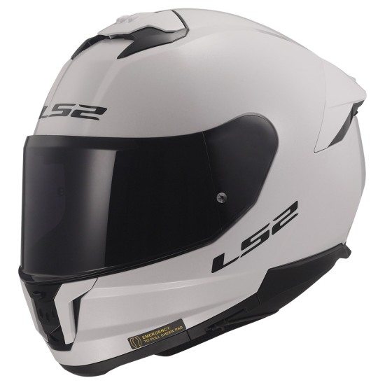 Casco integral LS2 FF808 Stream EVO II Solid White - Micasco.es - Tu tienda de cascos de moto