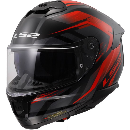 Casco integral LS2 FF808 Stream EVO II Fury Black Grey Red - Micasco.es - Tu tienda de cascos de moto