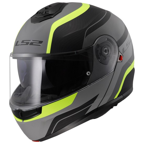 Casco modular LS2 FF908 Strobe II Monza Matt Black HV Yellow - Micasco.es - Tu tienda de cascos de moto