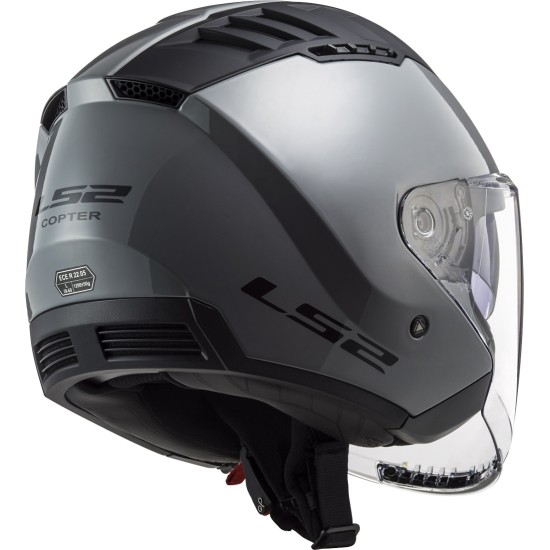 Casco jet LS2 OF600 Copter II Solid Nardo Grey - Micasco.es - Tu tienda de cascos de moto