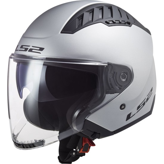 Casco jet LS2 OF600 Copter II Solid Matt Silver - Micasco.es - Tu tienda de cascos de moto