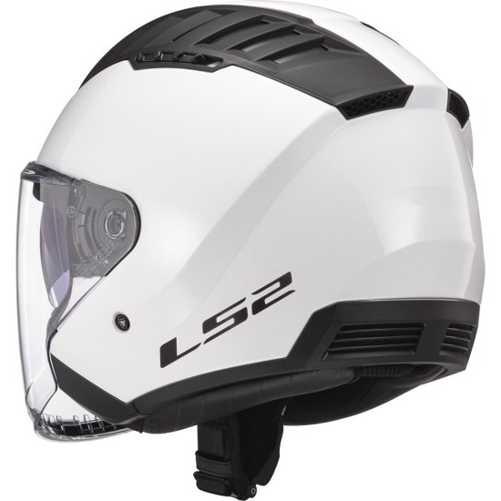 Casco jet LS2 OF600 Copter II Solid White - Micasco.es - Tu tienda de cascos de moto