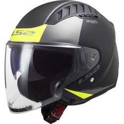 Casco jet LS2 OF600 Copter II Urbane Matt Black HV Yellow Casco jet LS2 OF600 Copter II Urbane Matt Black HV Yellow