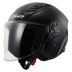 Casco jet LS2 OF616 Airflow II Solid Black Casco jet LS2 OF616 Airflow II Solid Black