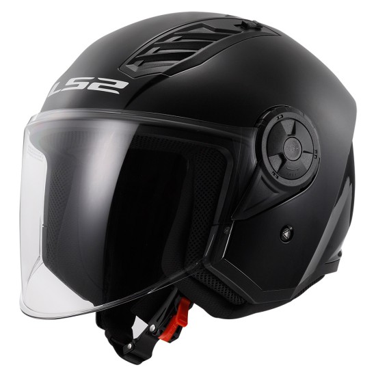 Casco jet LS2 OF616 Airflow II Solid Black - Micasco.es - Tu tienda de cascos de moto