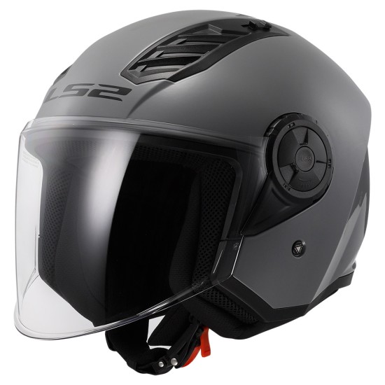 Casco jet LS2 OF616 Airflow II Solid Nardo Grey - Micasco.es - Tu tienda de cascos de moto