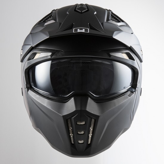 Casco modular MPH Harrier Solid Matt Black - Micasco.es - Tu tienda de cascos de moto