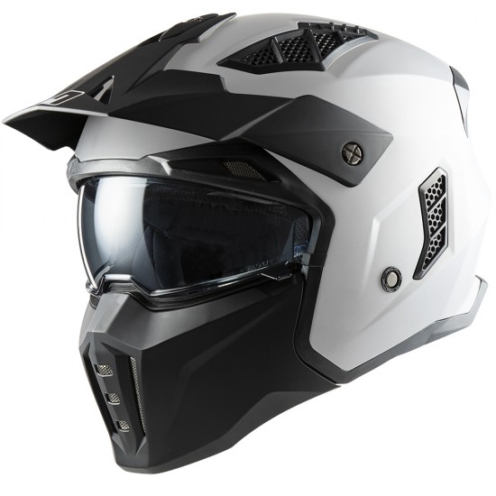 Casco modular MPH Harrier Solid White - Micasco.es - Tu tienda de cascos de moto