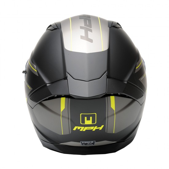 Casco integral MPH Tiger Stream Matt Black Grey Yellow - Micasco.es - Tu tienda de cascos de moto