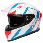 Casco integral MPH Tiger Plum Matt White Blue Red - Micasco.es - Tu tienda de cascos de moto