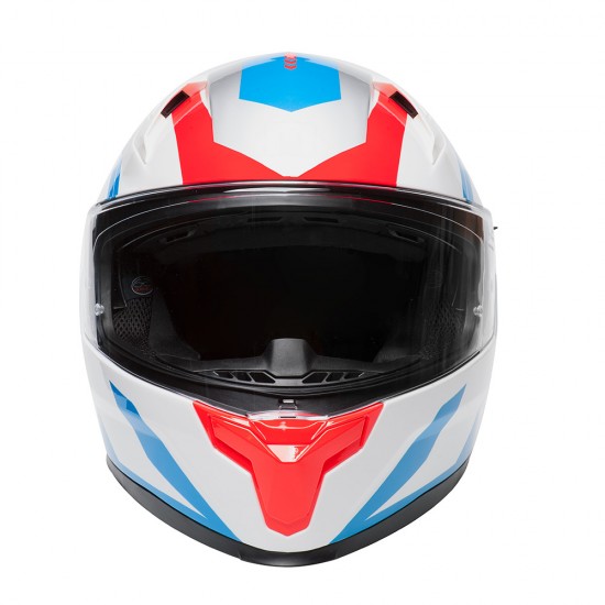 Casco integral MPH Tiger Plum Matt White Blue Red - Micasco.es - Tu tienda de cascos de moto