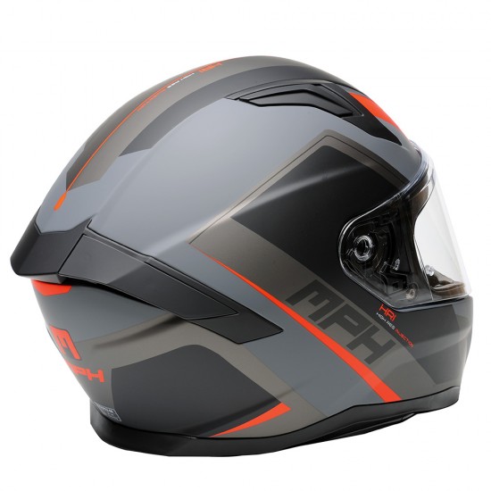 Casco integral MPH Tiger Plum Matt Grey Black red - Micasco.es - Tu tienda de cascos de moto