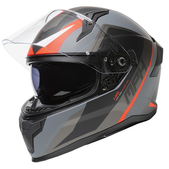 Casco integral MPH Tiger Plum Matt Grey Black red - Micasco.es - Tu tienda de cascos de moto