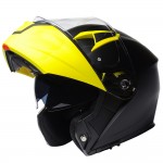 Casco modular MPH Raptor Solid Matt Black Yellow - Micasco.es - Tu tienda de cascos de moto