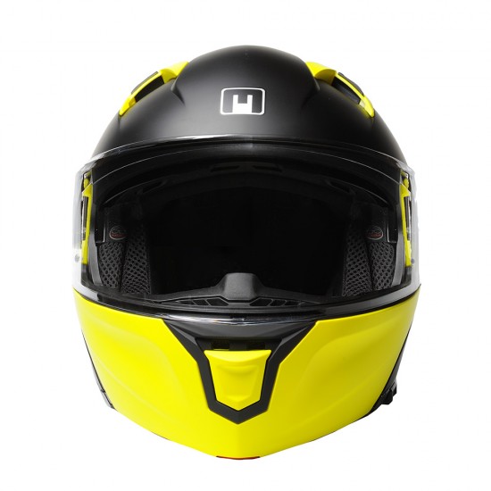 Casco modular MPH Raptor Solid Matt Black Yellow - Micasco.es - Tu tienda de cascos de moto