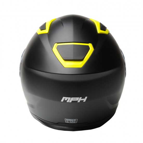 Casco modular MPH Raptor Solid Matt Black Yellow - Micasco.es - Tu tienda de cascos de moto