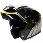 Casco modular MPH Raptor Black Titanium Yellow - Micasco.es - Tu tienda de cascos de moto