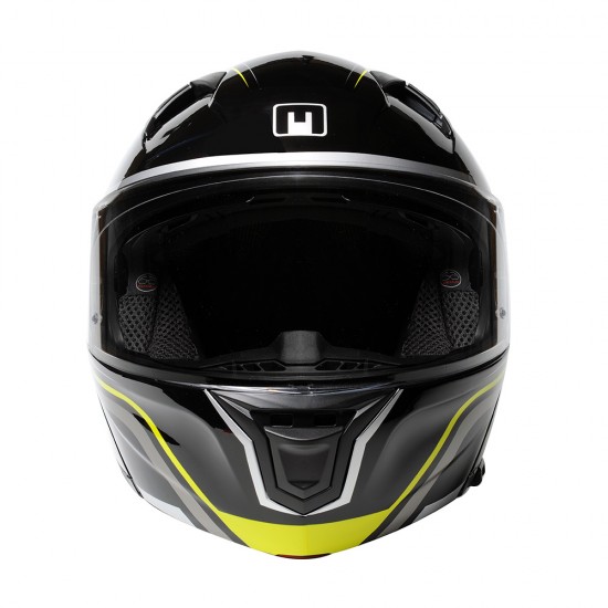 Casco modular MPH Raptor Black Titanium Yellow - Micasco.es - Tu tienda de cascos de moto