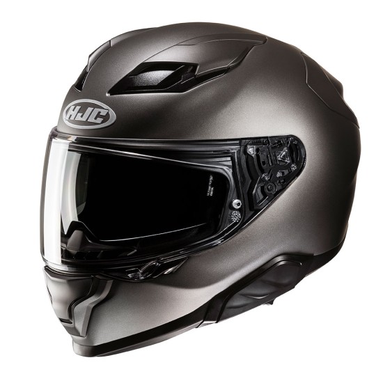 Casco integral HJC F71 Solid Semi-Mate Titanio - Micasco.es - Tu tienda de cascos de moto