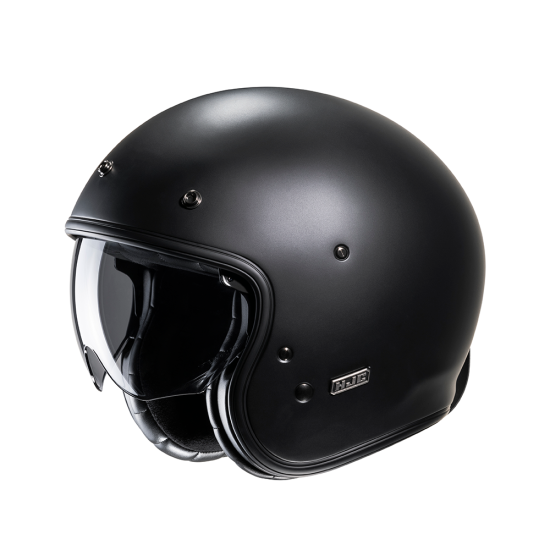 Casco jet HJC V31 SOLID Semi Mate Negro - Micasco.es - Tu tienda de cascos de moto