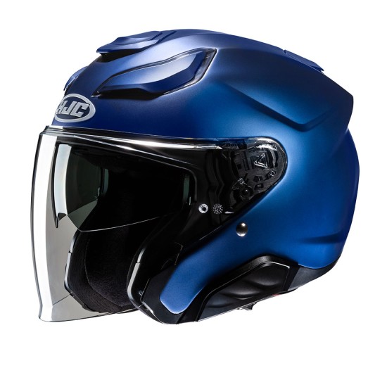 Casco jet HJC F31 Solid Semi Mate Blue - Micasco.es - Tu tienda de cascos de moto