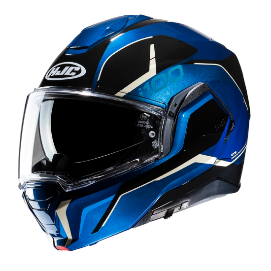 Casco modular HJC i100 Lorix MC2 - Micasco.es - Tu tienda de cascos de moto