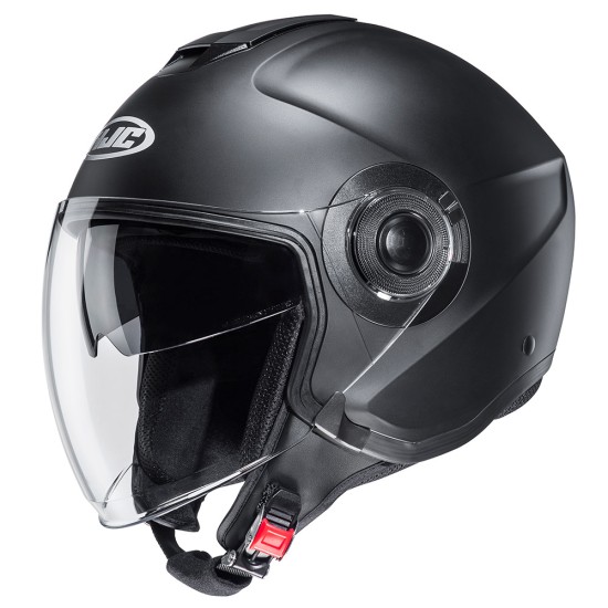 Casco jet HJC i40N Solid Negro Semi-Mate - Micasco.es - Tu tienda de cascos de moto