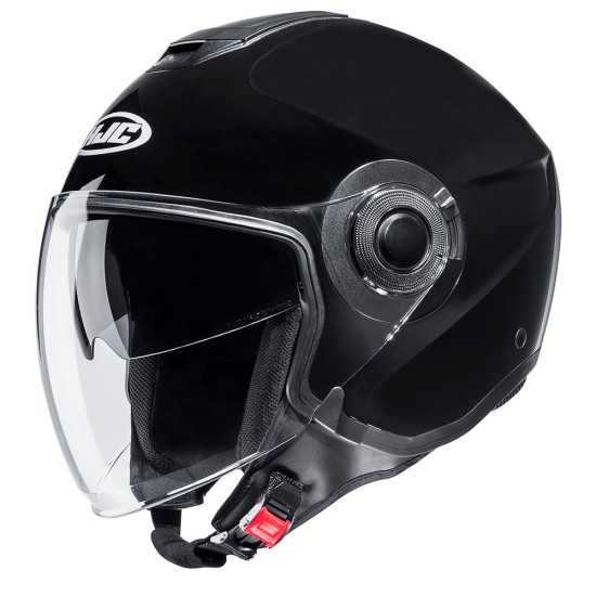 Casco jet HJC i40N Solid Negro - Micasco.es - Tu tienda de cascos de moto