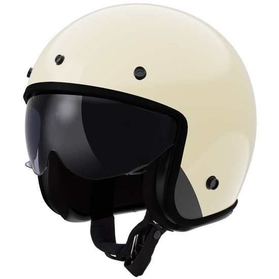 Casco jet LS2 OF601 BOB II Solid Cream - Micasco.es - Tu tienda de cascos de moto