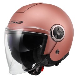 Casco jet LS2 CLASSY Solid Matt Gold Pink Casco jet LS2 CLASSY Solid Matt Gold Pink