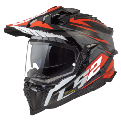 LS2 MX701 EXPLORER SPIRE BLACK TITANIUM RED LS2 MX701 EXPLORER SPIRE BLACK TITANIUM RED